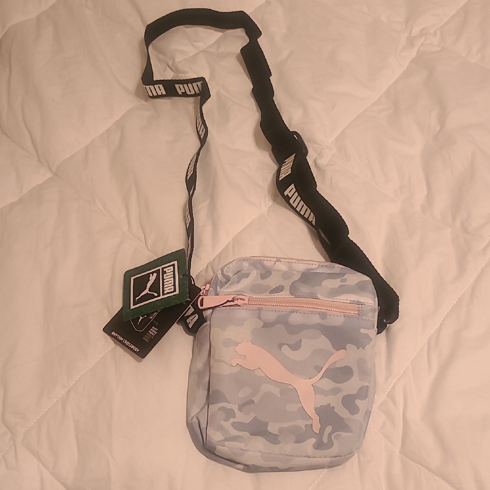 Puma Blue Camouflage Crossbody Bag